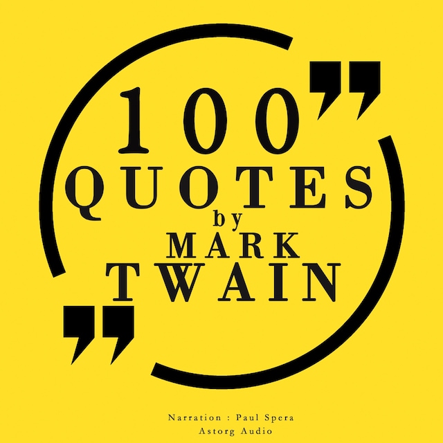 Book cover for 100 Quotes by Mark Twain