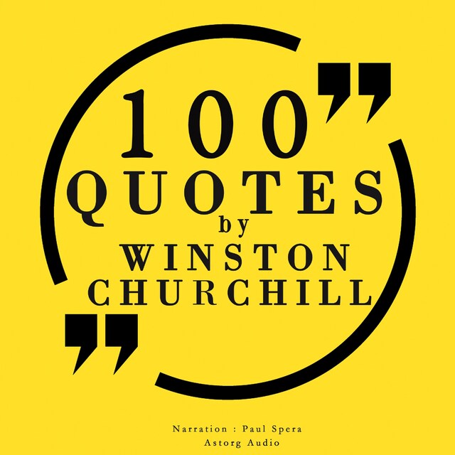 Book cover for 100 Quotes by Winston Churchill