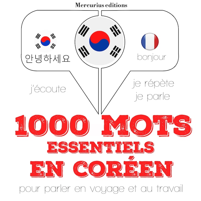 Portada de libro para 1000 mots essentiels en coréen