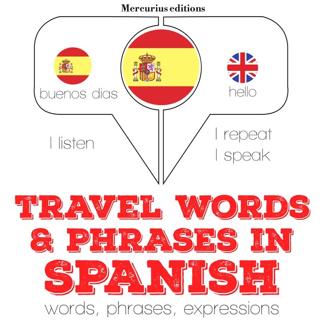 Book cover for Travel words and phrases in Spanish