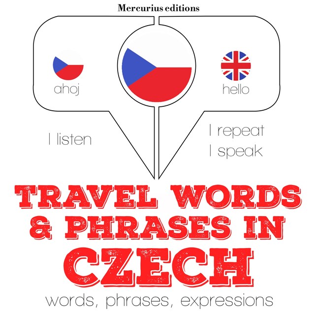 Kirjankansi teokselle Travel words and phrases in Czech