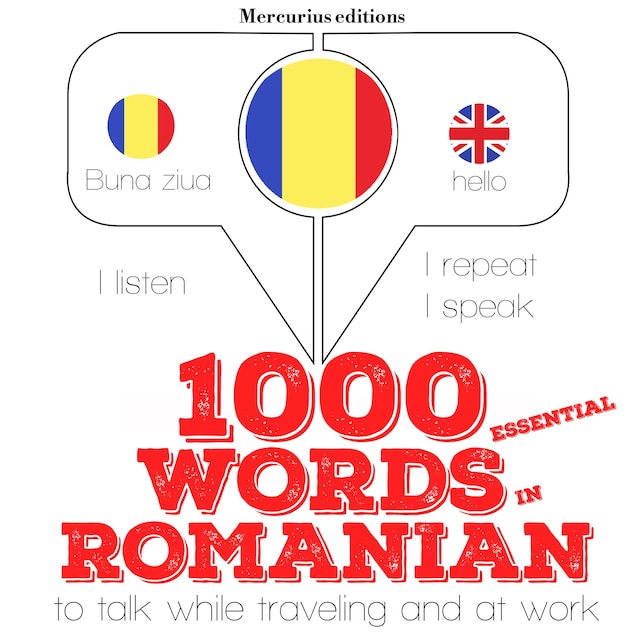 Book cover for 1000 essential words in Romanian