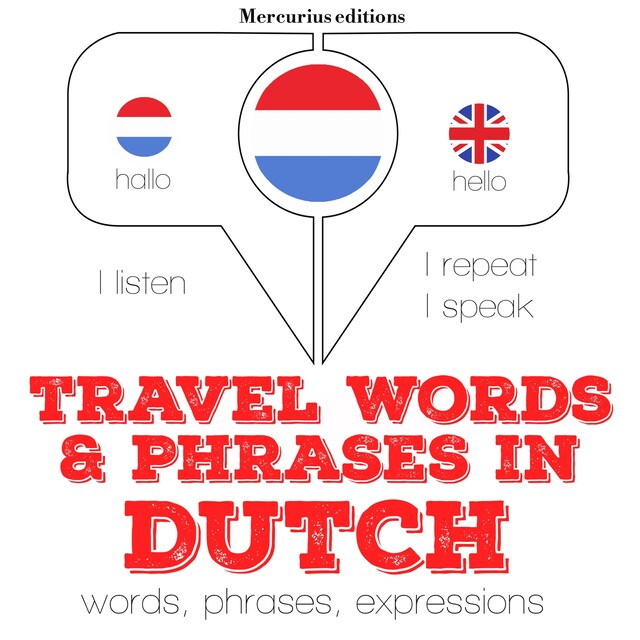 Book cover for Travel words and phrases in Dutch