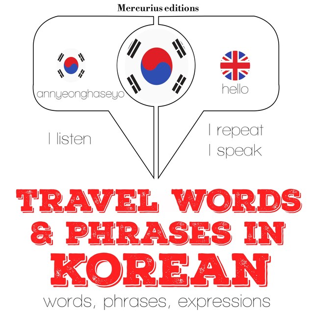 Book cover for Travel words and phrases in Korean