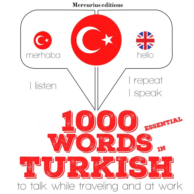 Copertina del libro per 1000 essential words in Turkish