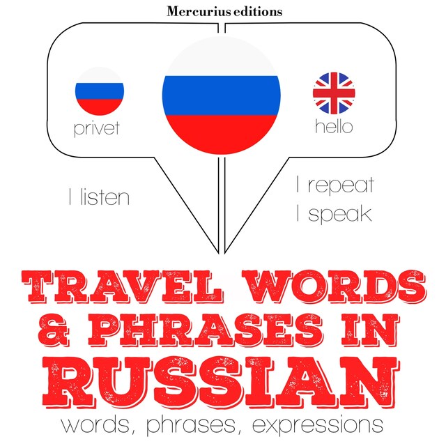 Bokomslag för Travel words and phrases in Russian