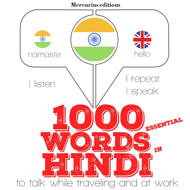 Book cover for 1000 essential words in Hindi