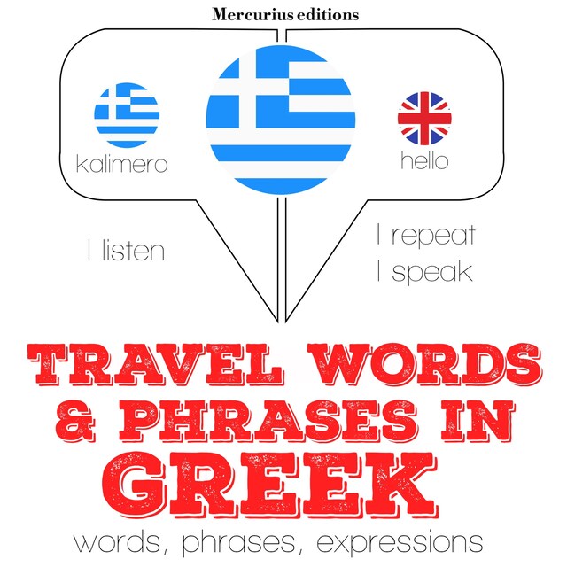 Buchcover für Travel words and phrases in Greek