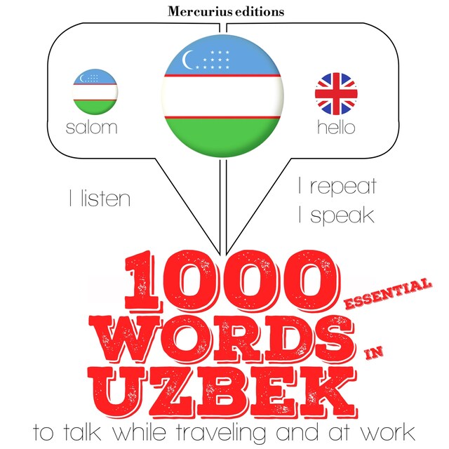 Book cover for 1000 essential words in Uzbek