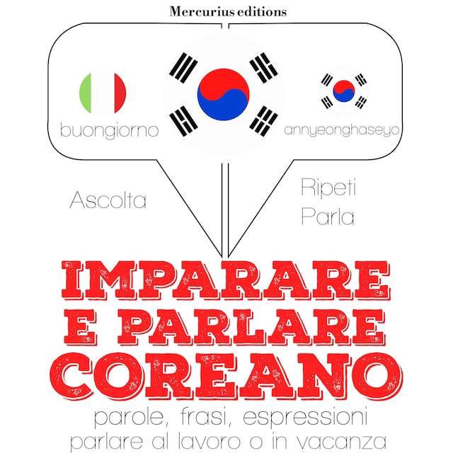 Book cover for Imparare e parlare Coreano