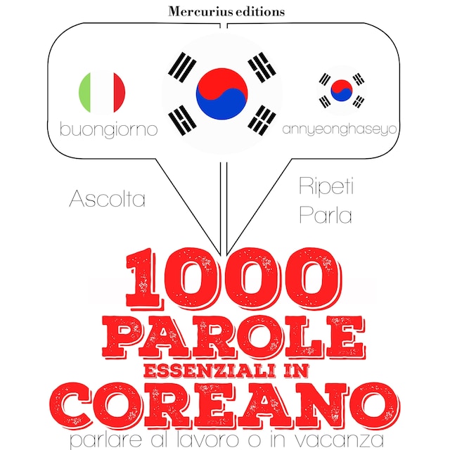 Book cover for 1000 parole essenziali in Coreano