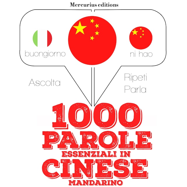 Copertina del libro per 1000 parole essenziali in Cinese Mandarino