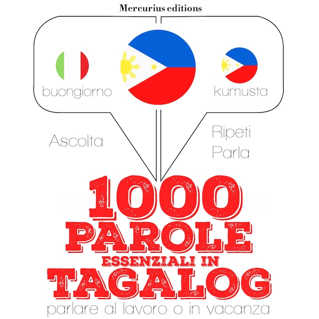 Buchcover für 1000 parole essenziali in Tagalog
