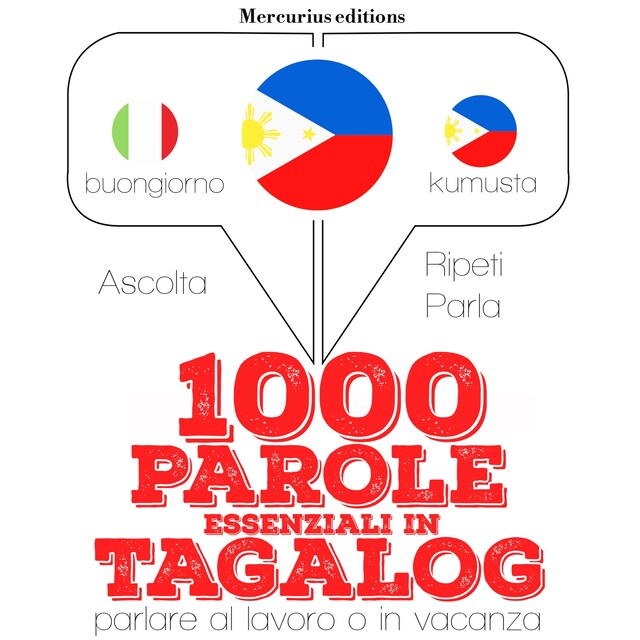 Buchcover für 1000 parole essenziali in Tagalog