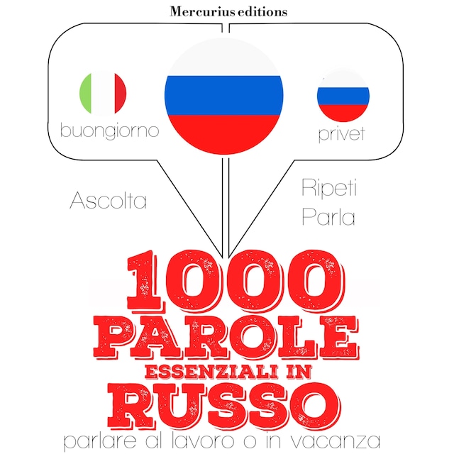 Book cover for 1000 parole essenziali in Russo