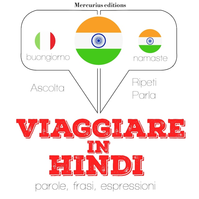 Copertina del libro per Viaggiare in Hindi