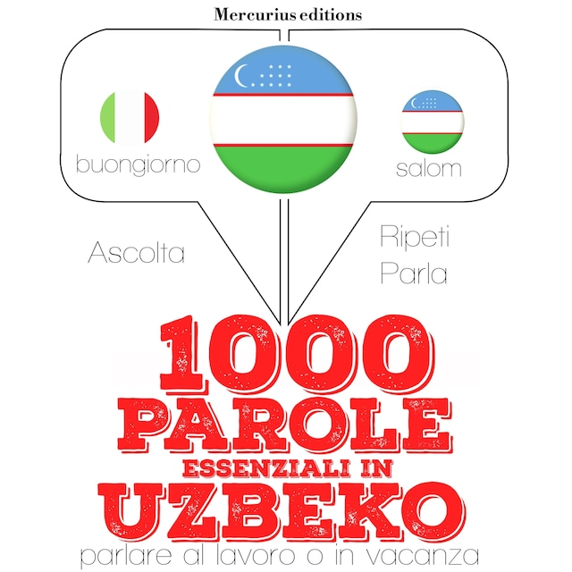 Book cover for 1000 parole essenziali in Uzbeko