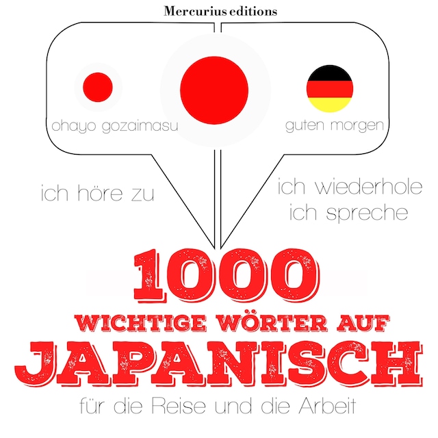 Copertina del libro per 1000 wichtige Wörter auf Japanisch für die Reise und die Arbeit