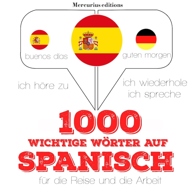 Book cover for 1000 wichtige Wörter auf Spanisch für die Reise und die Arbeit