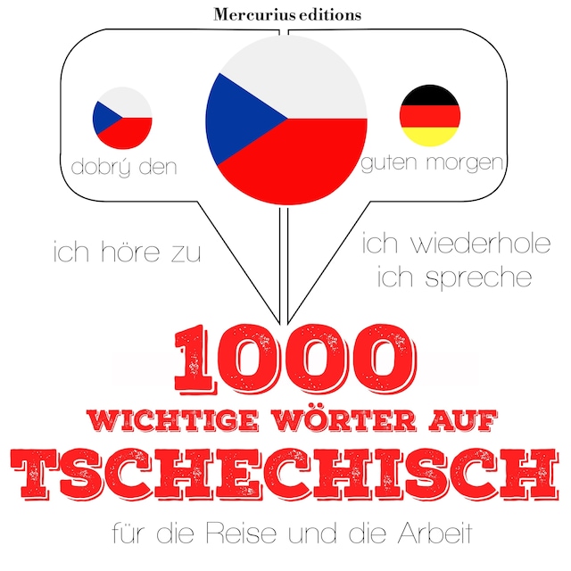 Copertina del libro per 1000 wichtige Wörter auf Tschechisch für die Reise und die Arbeit