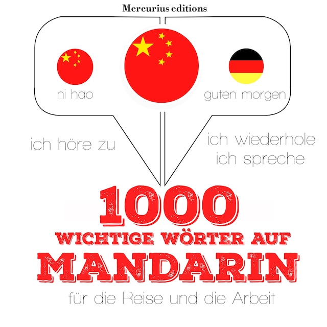 Boekomslag van 1000 wichtige Wörter auf Mandarin für die Reise und die Arbeit