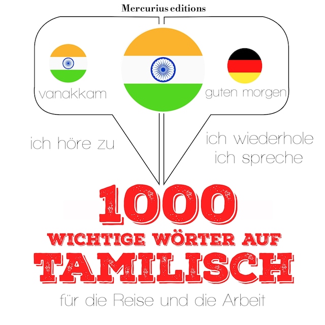 Book cover for 1000 wichtige Wörter auf Tamilische für die Reise und die Arbeit