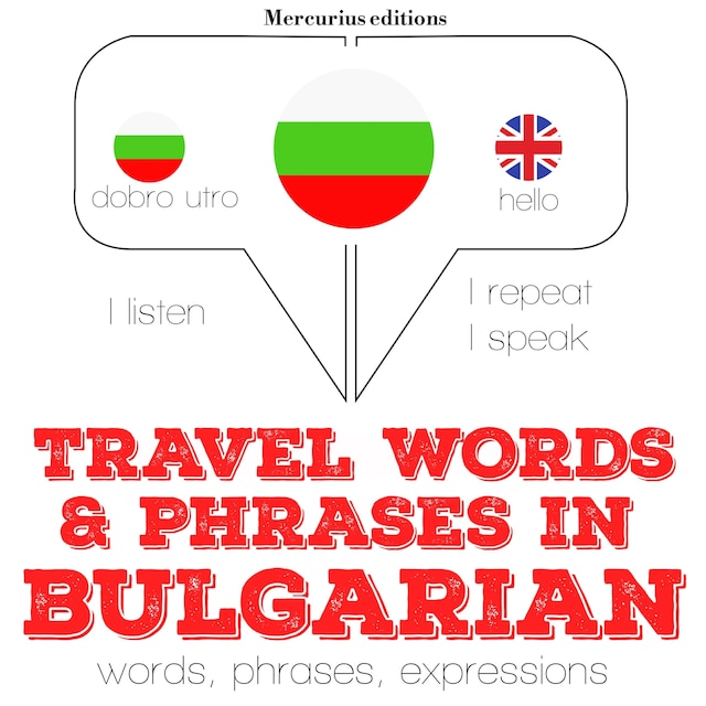 Boekomslag van Travel words and phrases in Bulgarian