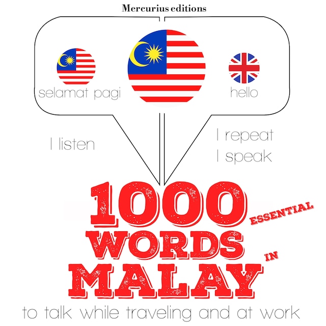 Buchcover für 1000 essential words in Malay