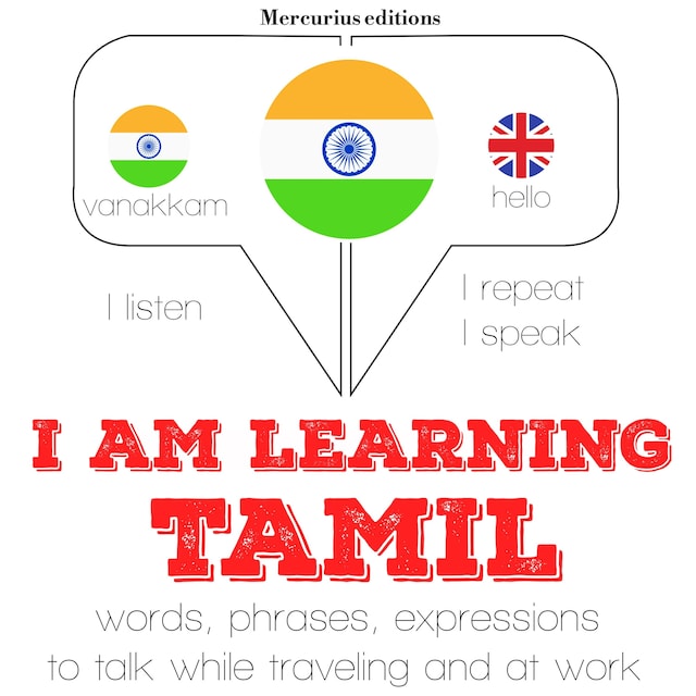 Book cover for I am learning Tamil