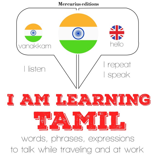 Kirjankansi teokselle I am learning Tamil