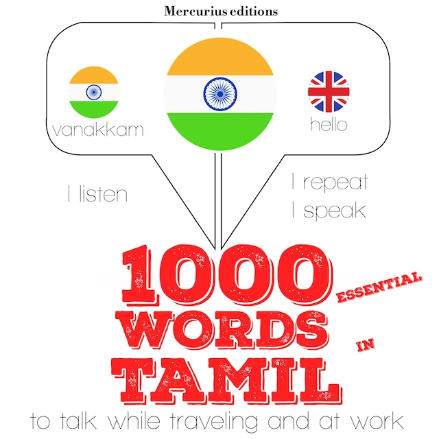 Book cover for 1000 essential words in Tamil