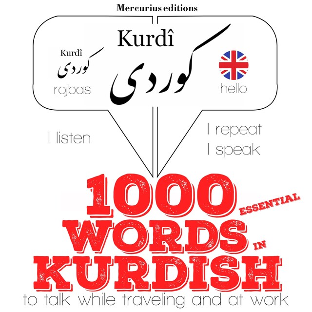 Book cover for 1000 essential words in Kurdish