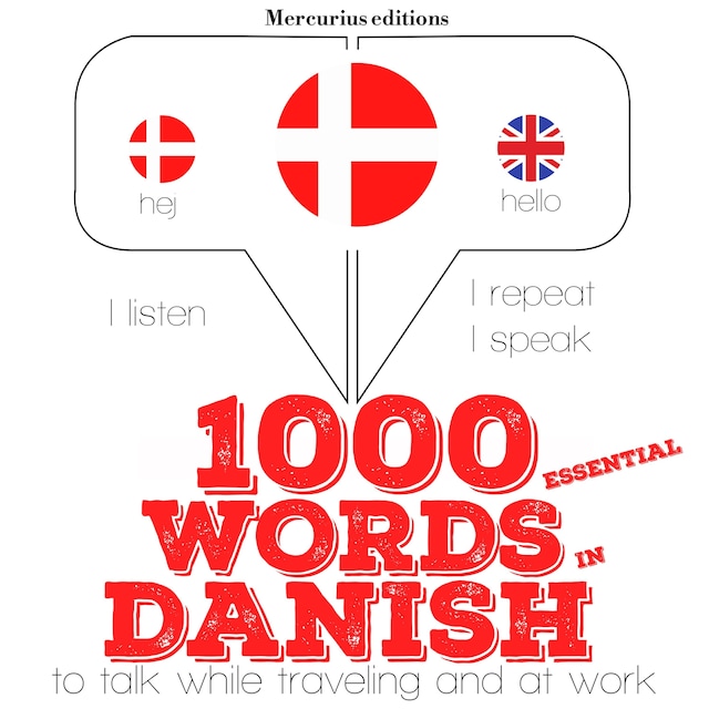 Kirjankansi teokselle 1000 essential words in Danish