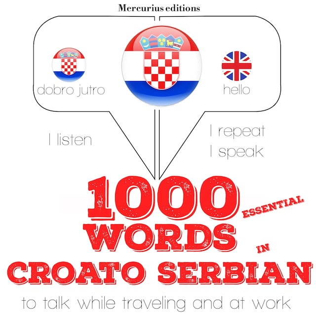 Couverture de livre pour 1000 essential words in Serbo-Croatian