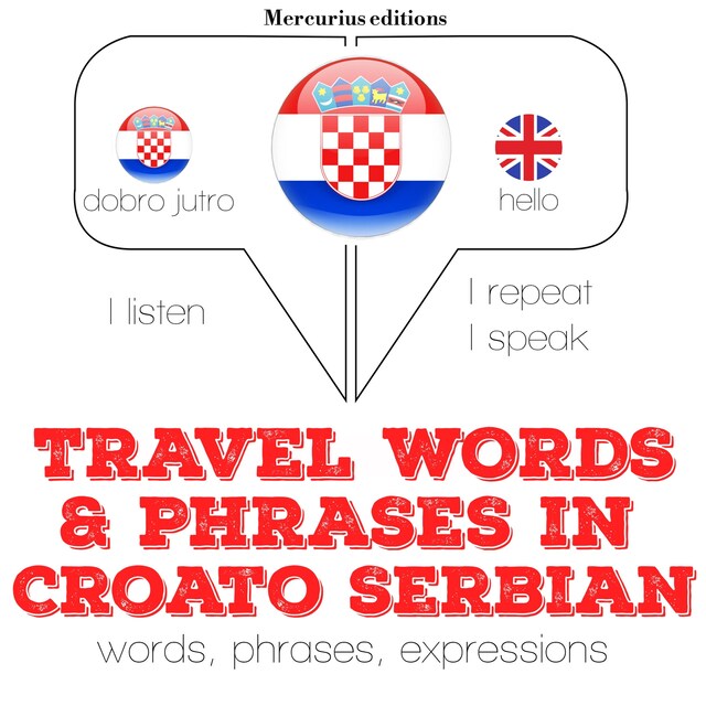 Bokomslag for Travel words and phrases in Serbo-Croatian