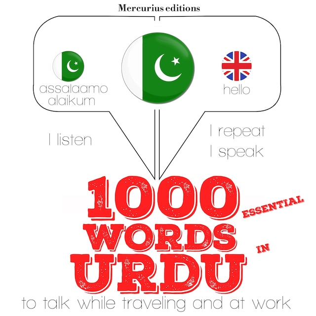 Book cover for 1000 essential words in Urdu