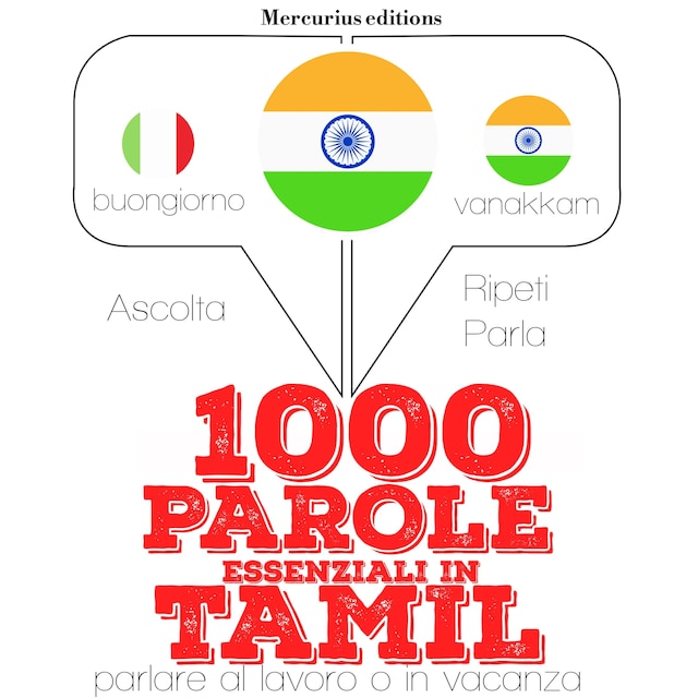Copertina del libro per 1000 parole essenziali in Tamil