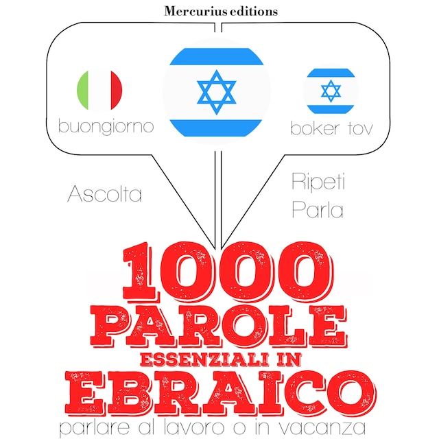 Book cover for 1000 parole essenziali in Ebraico