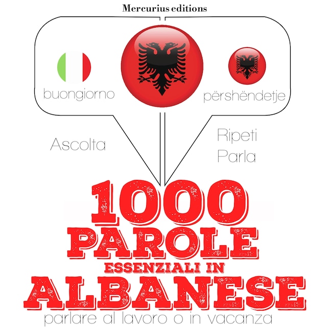 Book cover for 1000 parole essenziali in Albanese