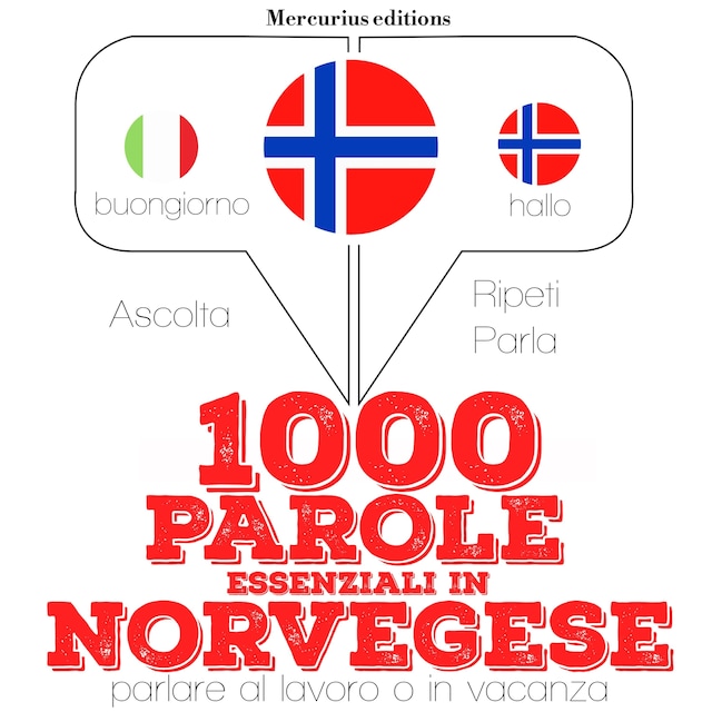 Book cover for 1000 parole essenziali in Norvegese
