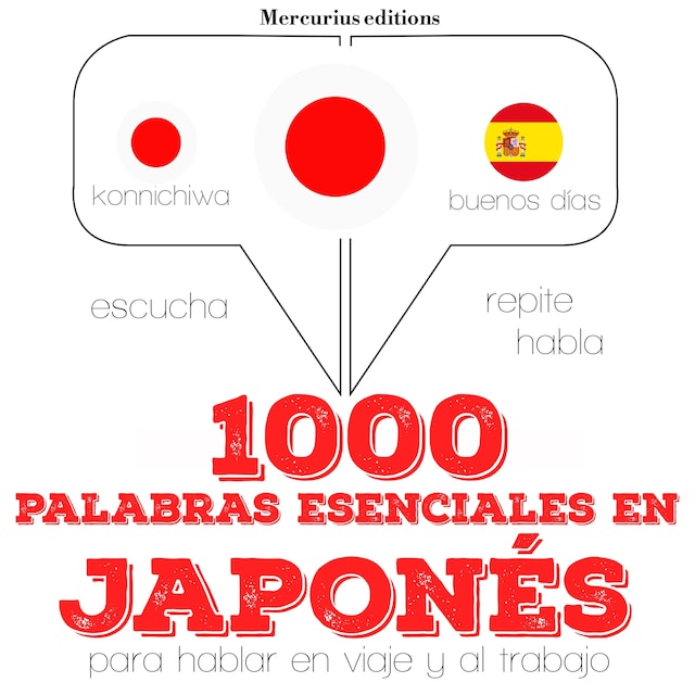 Copertina del libro per 1000 palabras esenciales en japonés