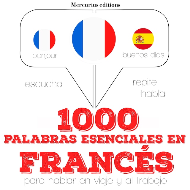 Portada de libro para 1000 palabras esenciales en francés