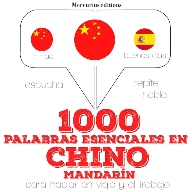 Copertina del libro per 1000 palabras esenciales en Chino (mandarín)