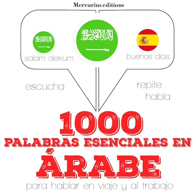 Buchcover für 1000 palabras esenciales en árabe