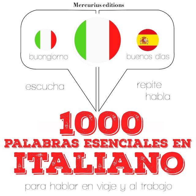 Book cover for 1000 palabras esenciales en italiano