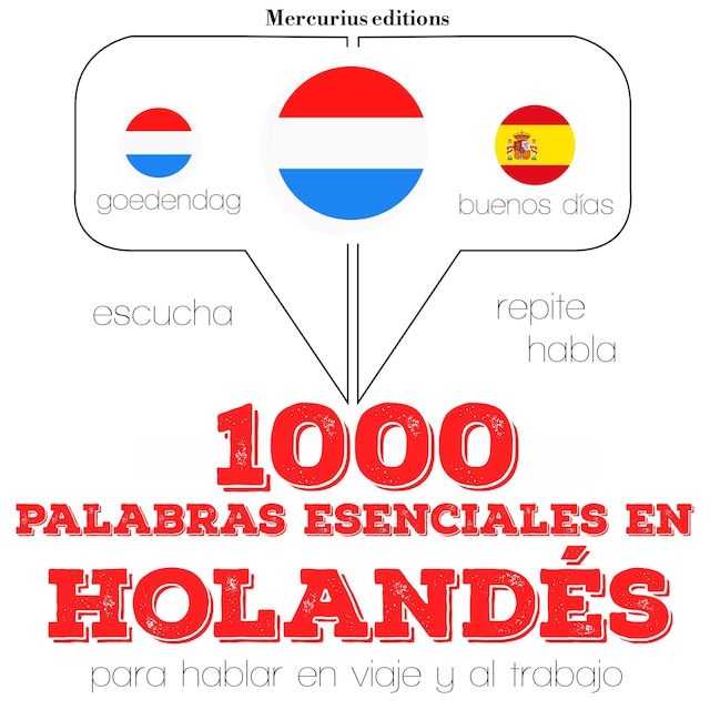 Portada de libro para 1000 palabras esenciales en holandés