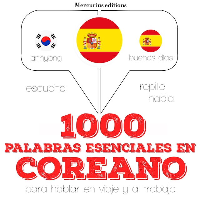 Book cover for 1000 palabras esenciales en coreano