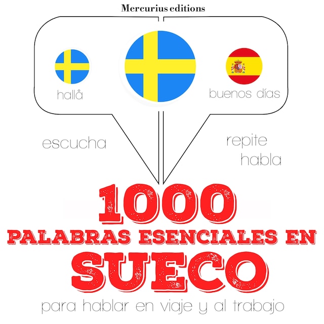 Book cover for 1000 palabras esenciales en sueco