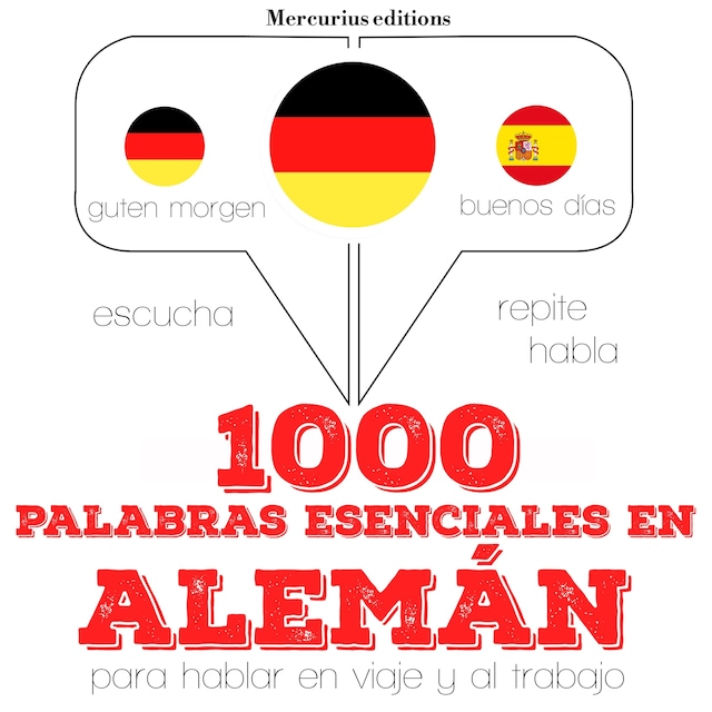Copertina del libro per 1000 palabras esenciales en alemán