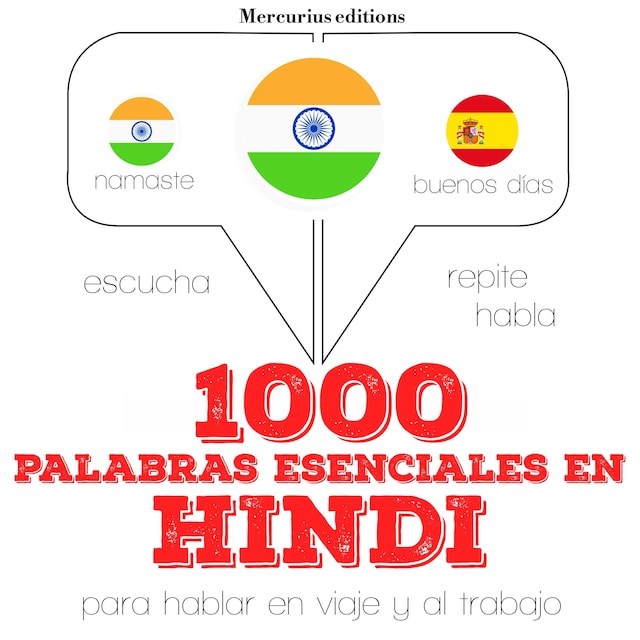 Book cover for 1000 palabras esenciales en hindi